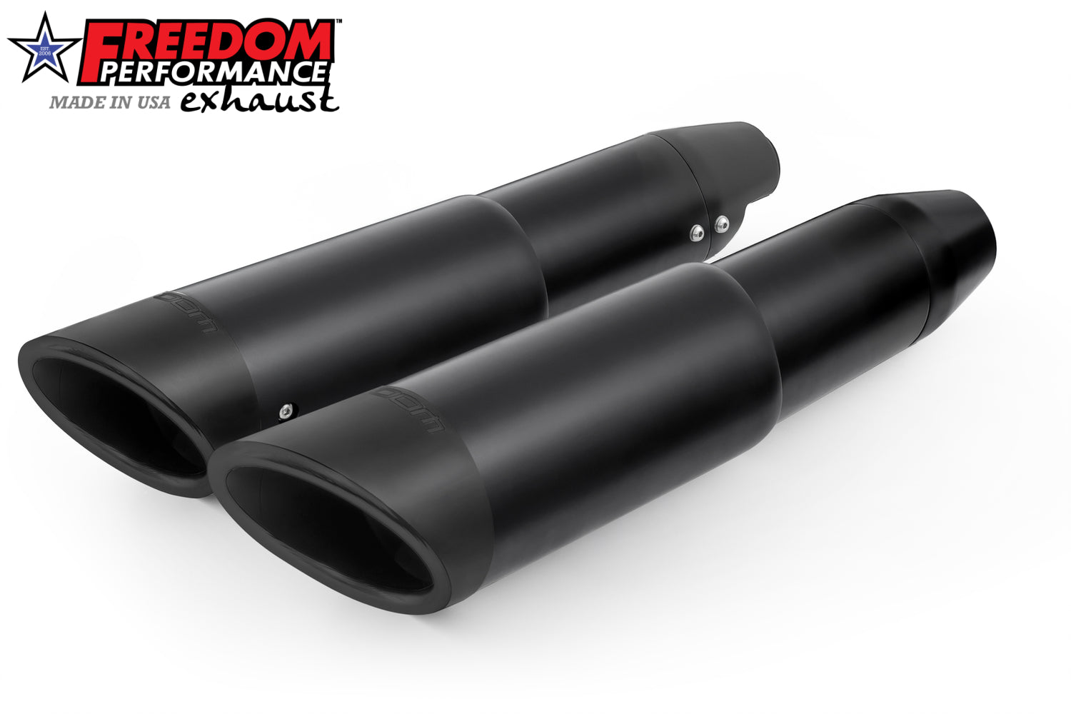 HARLEY 4.5" 2-STEP SLIP-ONS FOR SOFTAIL M8 ONLY (FPE HEADERS ONLY) BUNDLE