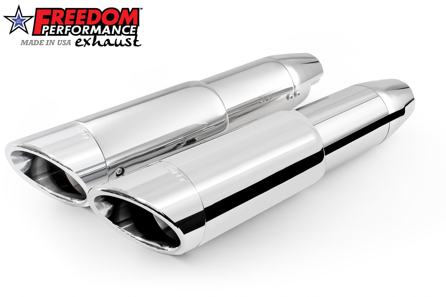 HARLEY 4.5" 2-STEP SLIP-ONS FOR SOFTAIL M8 ONLY (FPE HEADERS ONLY) BUNDLE
