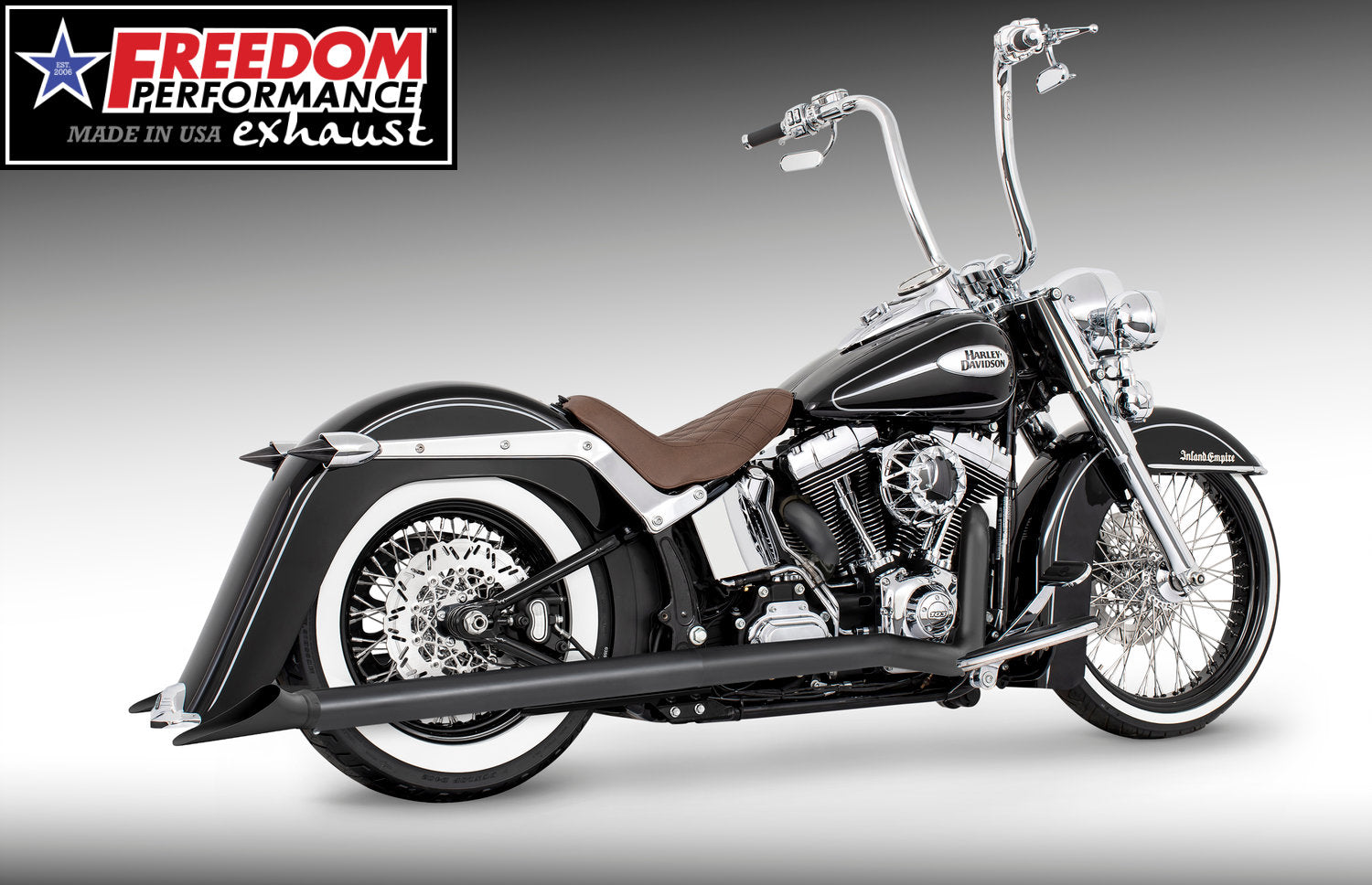 HARLEY SOFTAIL 2.5" CLASSIC TRUE-DUALS FULL SYSTEM Fits 1986-2006 or 2007-2017