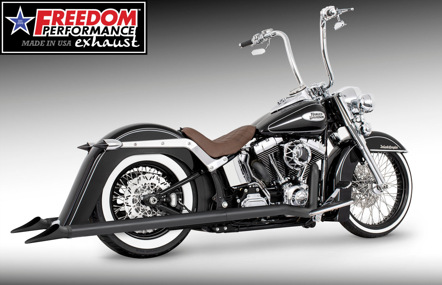 HARLEY SOFTAIL 2.5" CLASSIC TRUE-DUALS FULL SYSTEM Fits 1986-2006 or 2007-2017