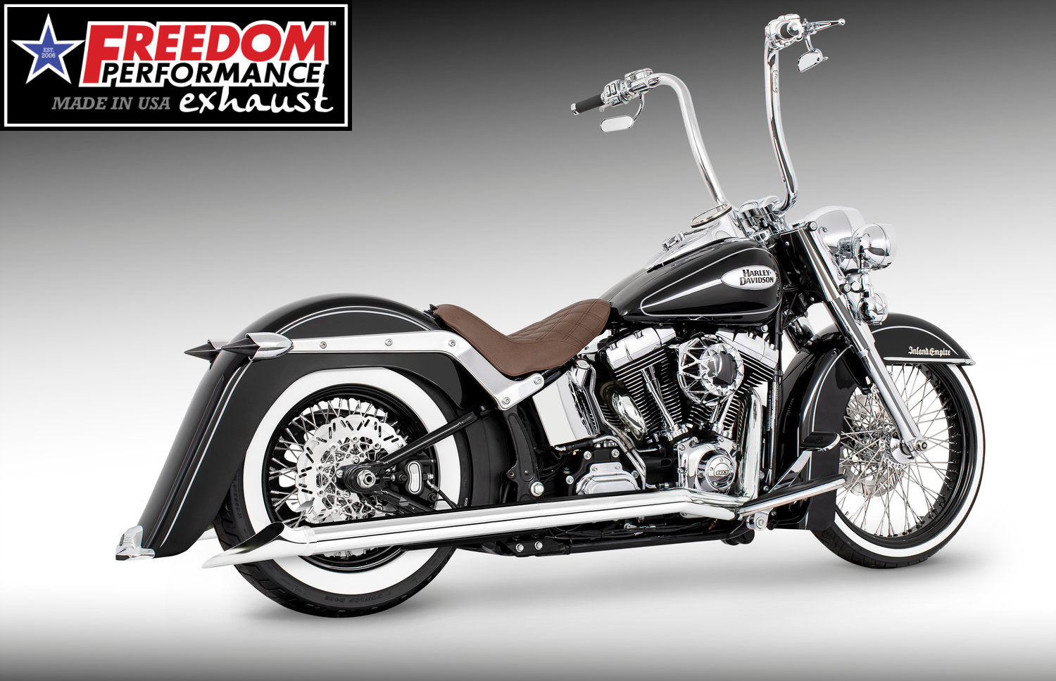 HARLEY SOFTAIL 2.5" CLASSIC TRUE-DUALS FULL SYSTEM Fits 1986-2006 or 2007-2017