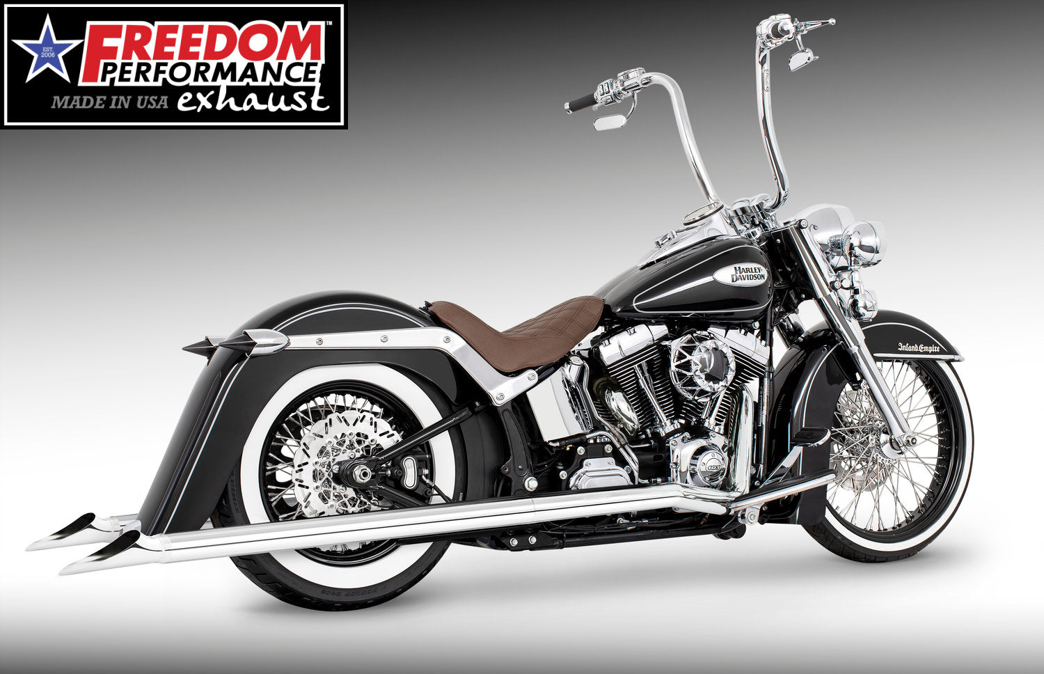 HARLEY SOFTAIL 2.5" CLASSIC TRUE-DUALS FULL SYSTEM Fits 1986-2006 or 2007-2017