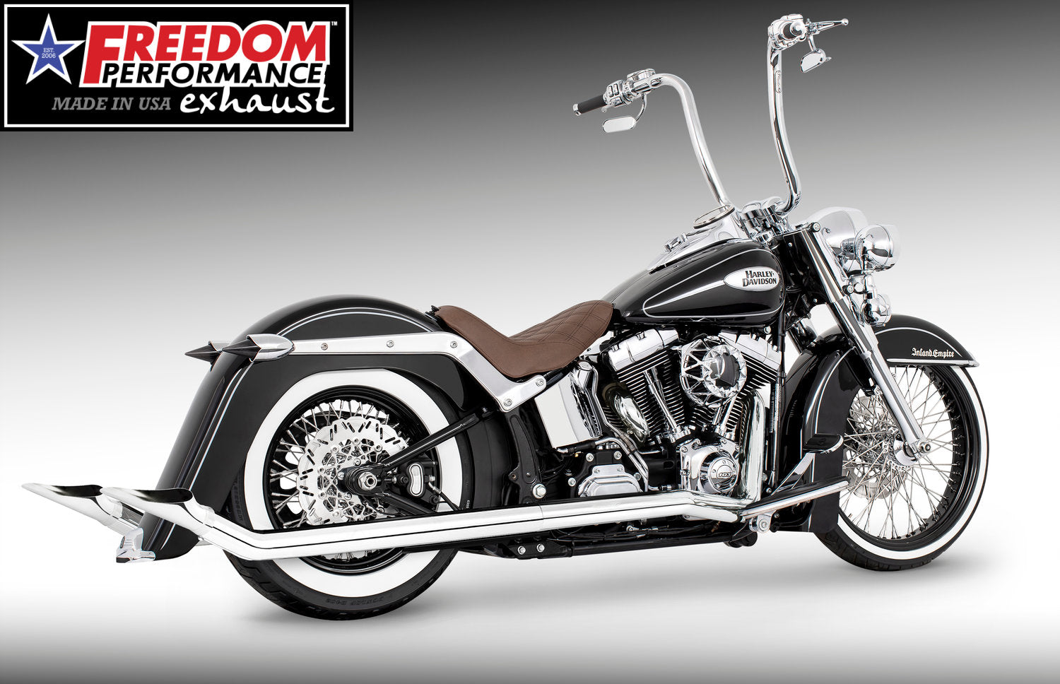 HARLEY SOFTAIL 2.5" CLASSIC TRUE-DUALS FULL SYSTEM Fits 1986-2006 or 2007-2017