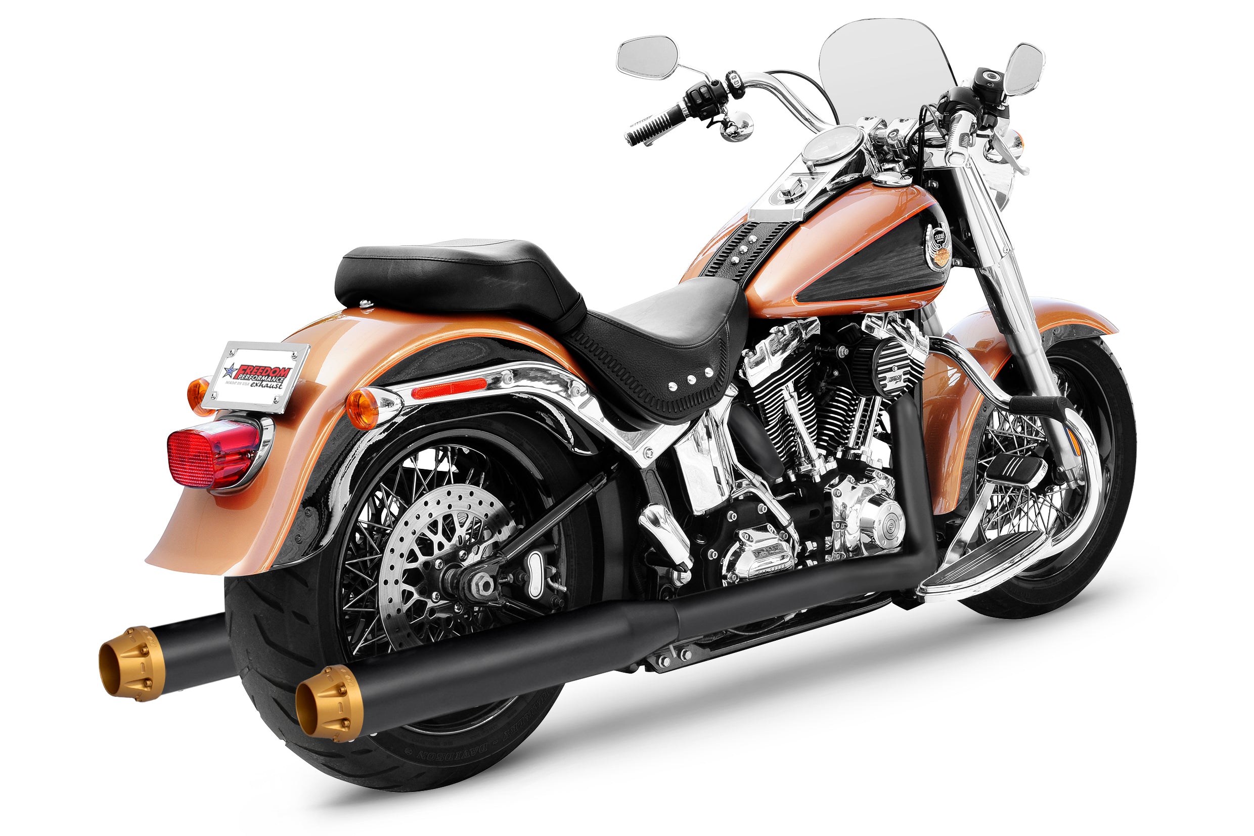 HARLEY SOFTAIL 4" TRUE-DUAL FULL SYSTEM CLASSIC 1986-2017