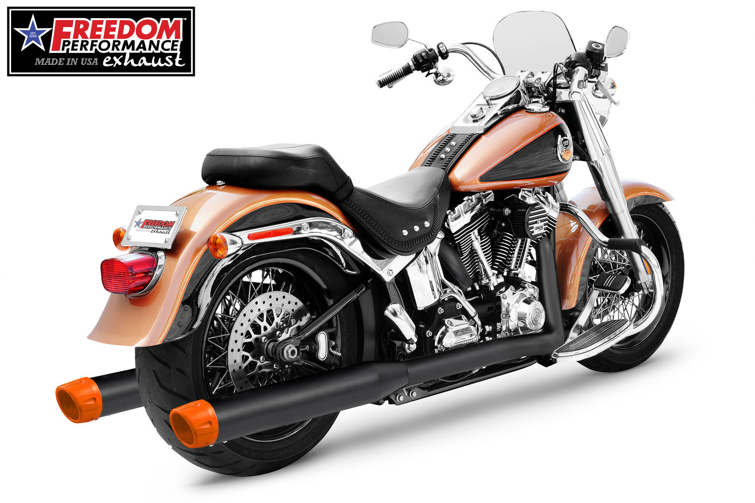 HARLEY SOFTAIL 4" TRUE-DUAL FULL SYSTEM CLASSIC 1986-2017