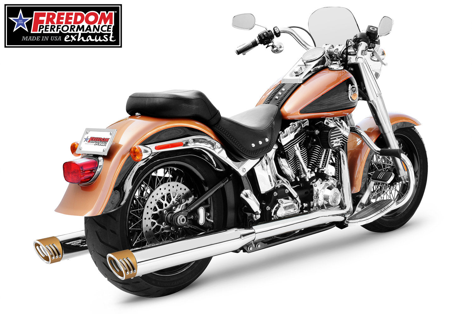HARLEY SOFTAIL 4" TRUE-DUAL FULL SYSTEM CLASSIC 1986-2017
