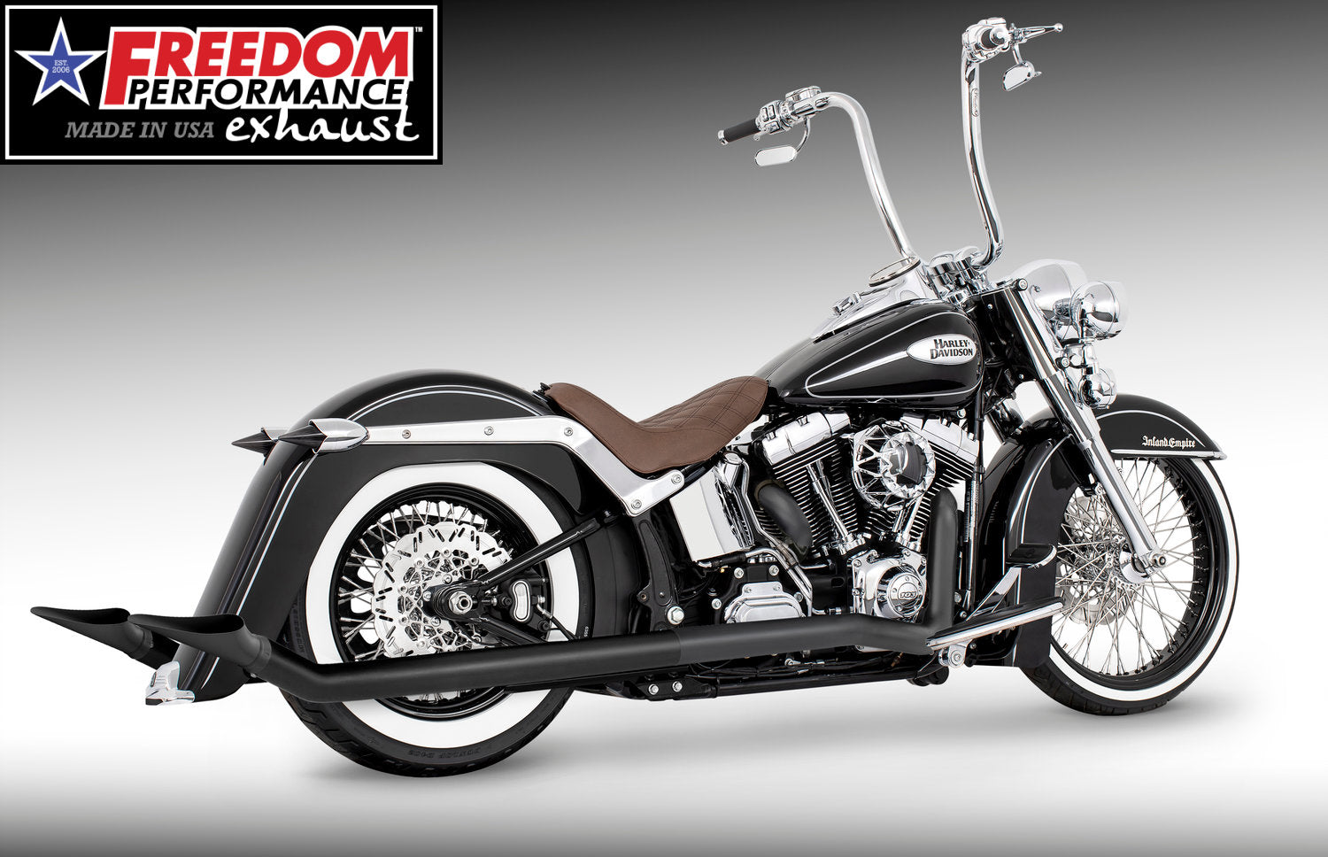 HARLEY SOFTAIL 2.5" CLASSIC TRUE-DUALS FULL SYSTEM Fits 1986-2006 or 2007-2017