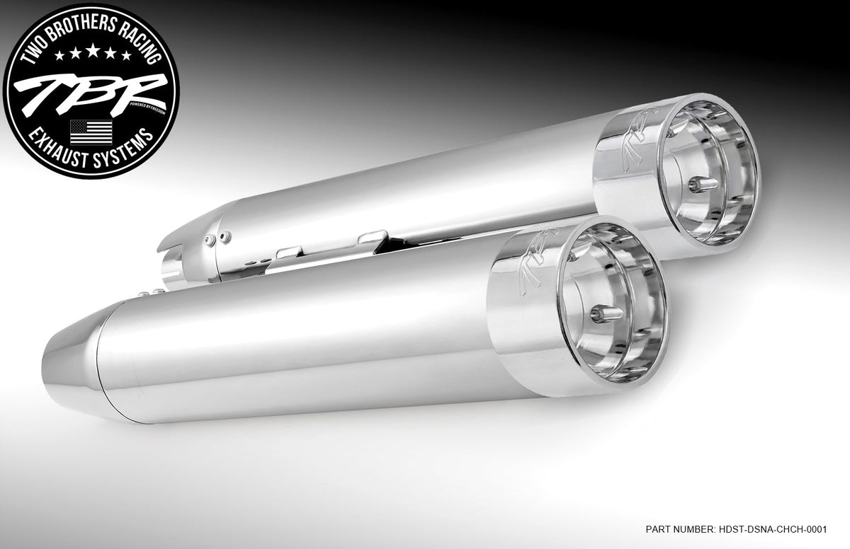 HARLEY M8 SOFTAIL 4" SLIP-ONS *FITS TBR HEADERS ONLY* (2018-PRESENT) [PREORDER] - Two Brothers Racing