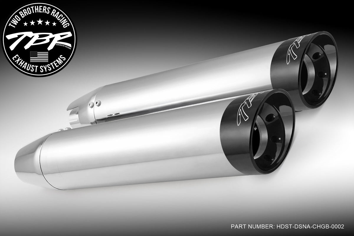 HARLEY M8 SOFTAIL 4" SLIP-ONS *FITS TBR HEADERS ONLY* (2018-PRESENT) [PREORDER] - Two Brothers Racing