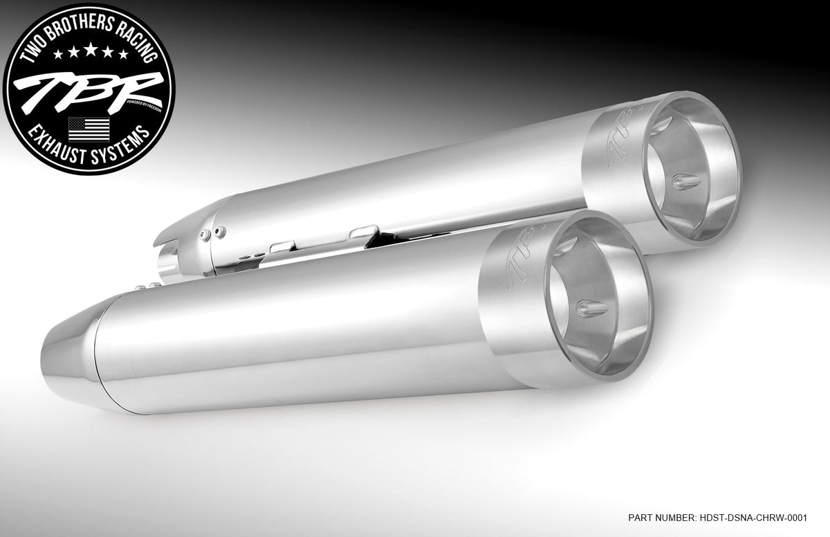 HARLEY M8 SOFTAIL 4" SLIP-ONS *FITS TBR HEADERS ONLY* (2018-PRESENT) [PREORDER] - Two Brothers Racing