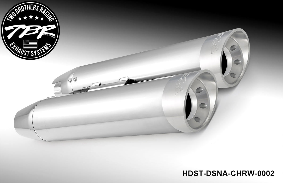 HARLEY M8 SOFTAIL 4" SLIP-ONS *FITS TBR HEADERS ONLY* (2018-PRESENT) [PREORDER] - Two Brothers Racing