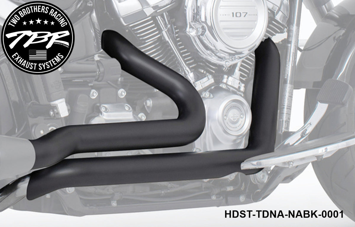HARLEY M8 SOFTAIL RIGHT SIDE TUCK N UNDER TRUE-DUAL HEADERS (2018-PRESENT) [PREORDER] - Two Brothers Racing