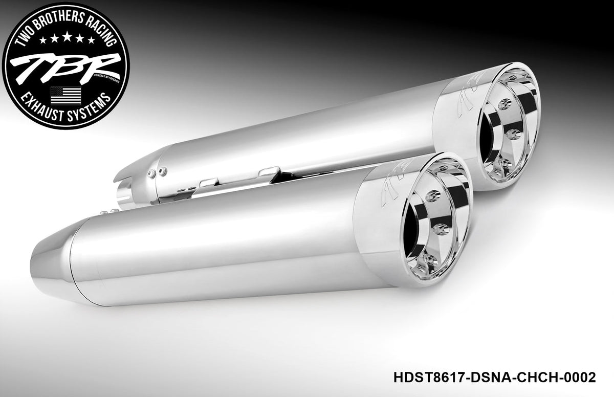 HARLEY SOFTAIL 4" SLIP-ONS *FITS TBR HEADERS ONLY* (1986-2017) [PREORDER] - Two Brothers Racing
