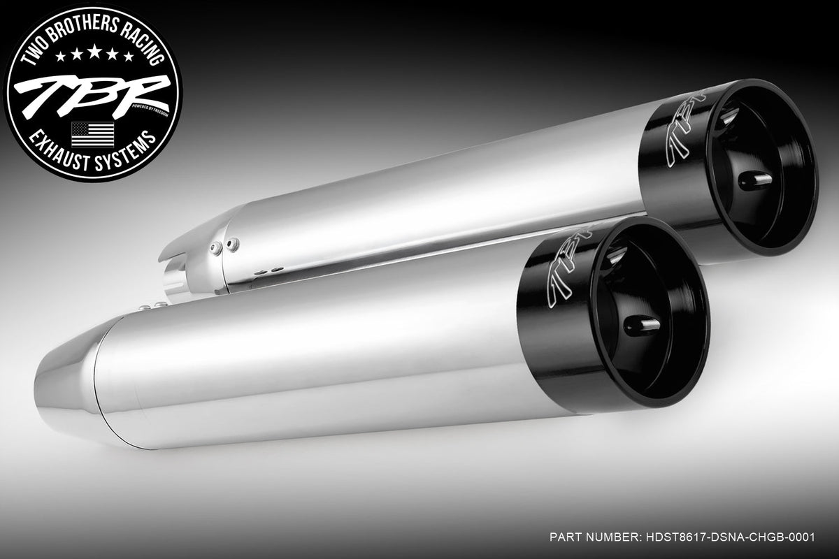 HARLEY SOFTAIL 4" SLIP-ONS *FITS TBR HEADERS ONLY* (1986-2017) [PREORDER] - Two Brothers Racing