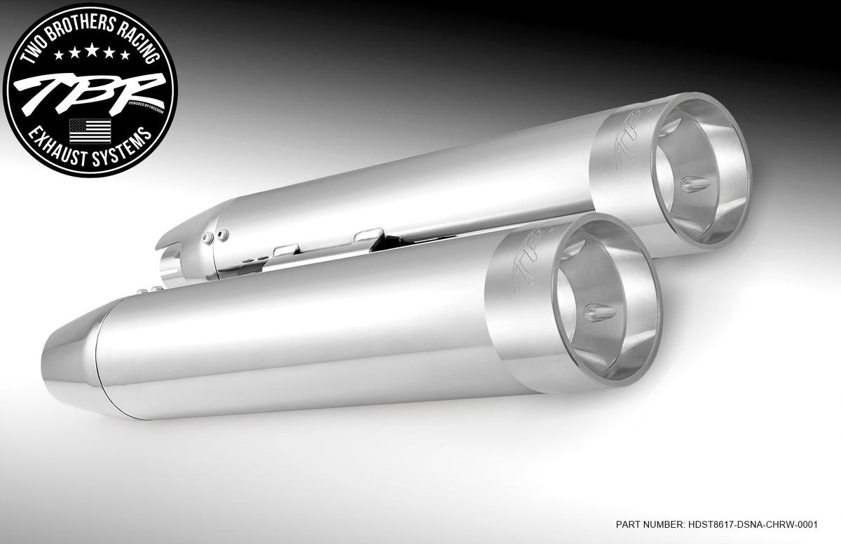 HARLEY SOFTAIL 4" SLIP-ONS *FITS TBR HEADERS ONLY* (1986-2017) [PREORDER] - Two Brothers Racing