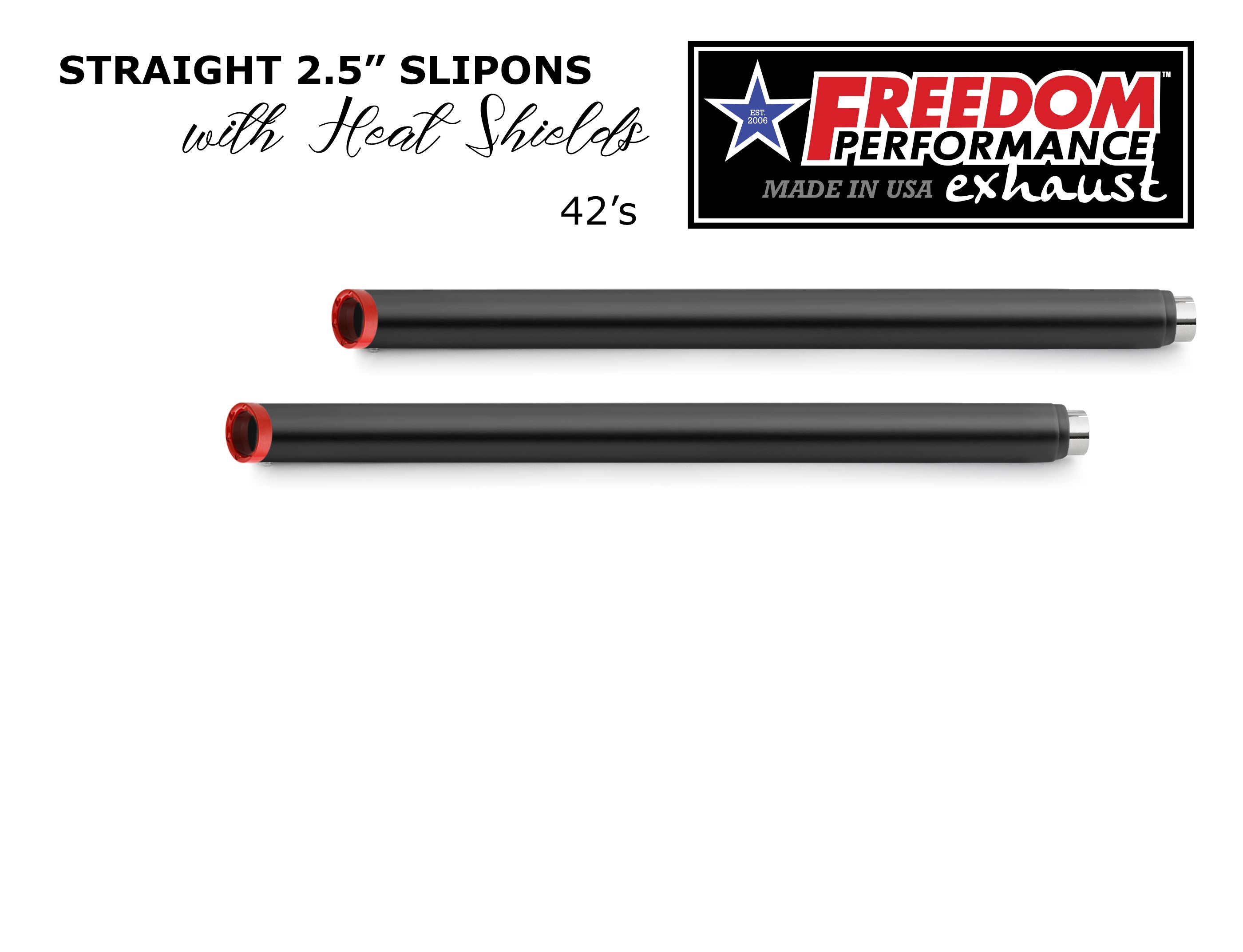 HARLEY TOURING SLASH/STRAIGHT 2.5" SLIP-ONS *CHECK DESCRIPTION FOR YEAR FITMENTS*