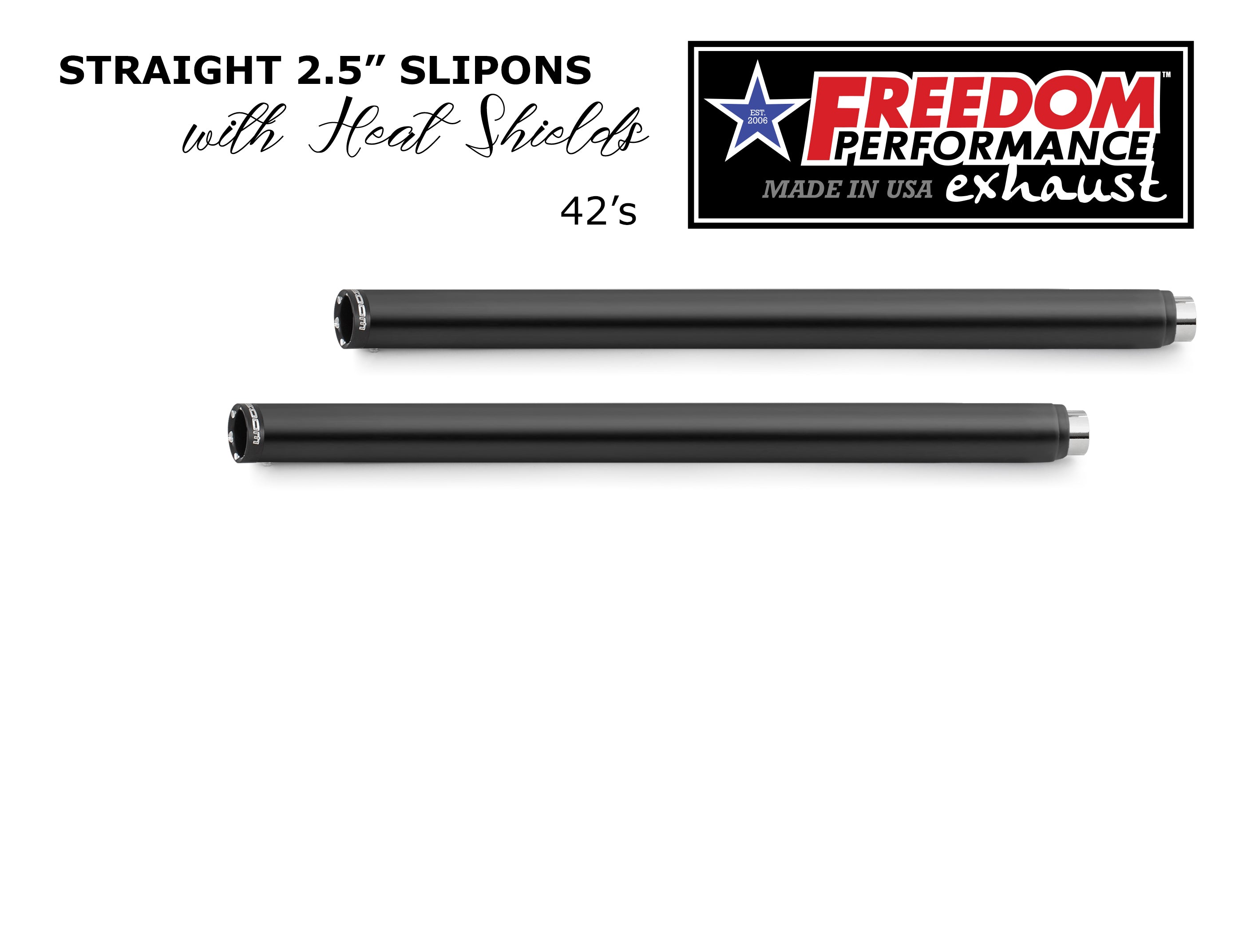 HARLEY TOURING SLASH/STRAIGHT 2.5" SLIP-ONS *CHECK DESCRIPTION FOR YEAR FITMENTS*