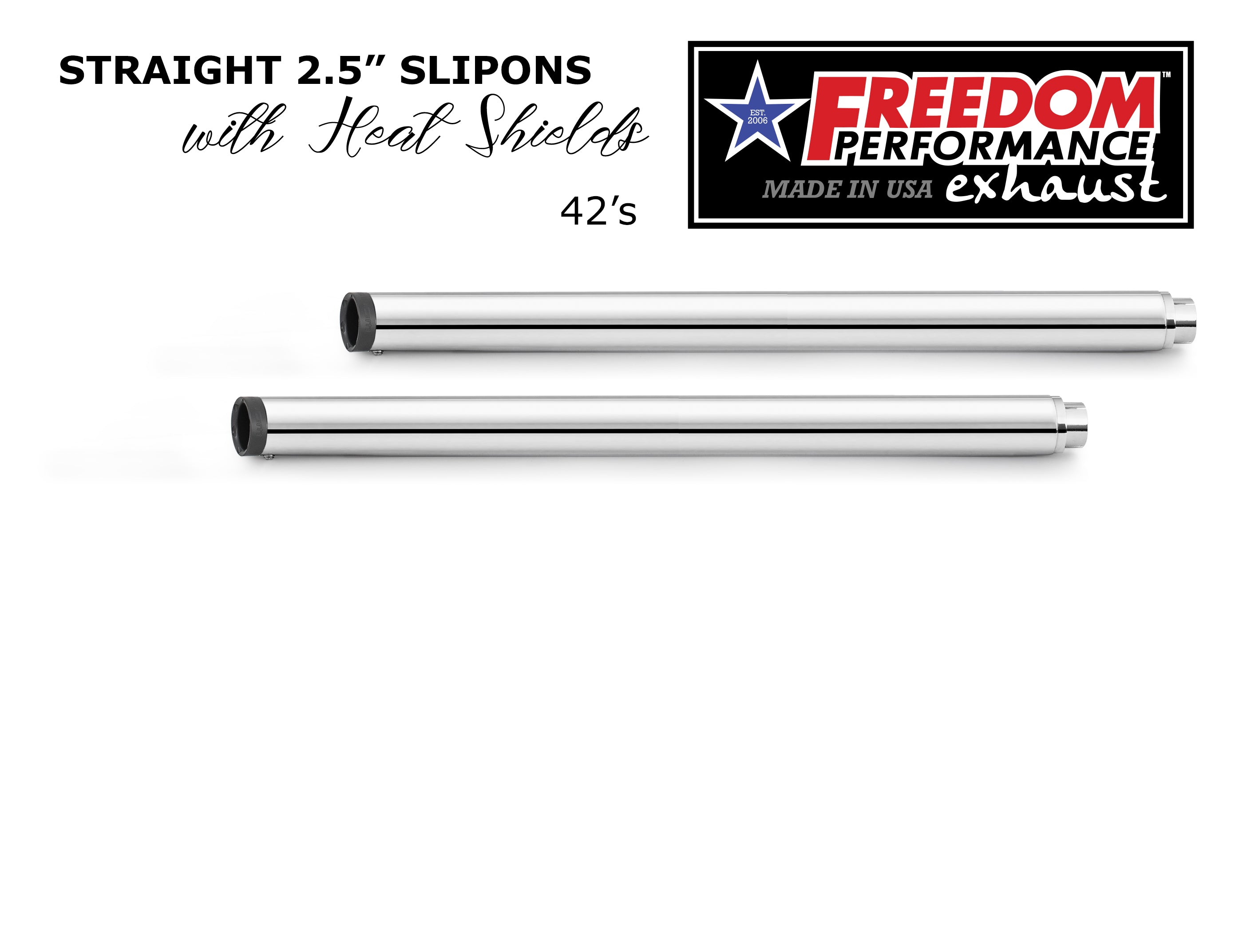 HARLEY TOURING SLASH/STRAIGHT 2.5" SLIP-ONS *CHECK DESCRIPTION FOR YEAR FITMENTS*