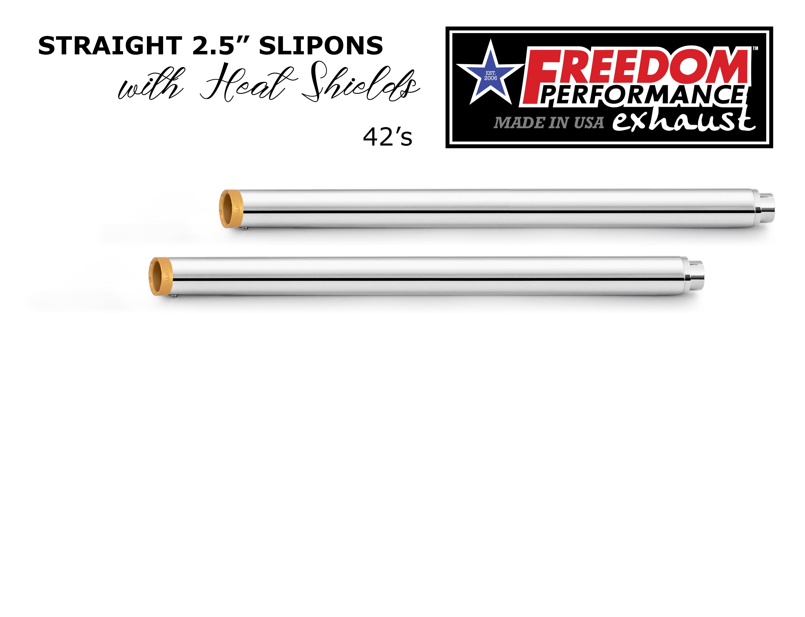 HARLEY TOURING SLASH/STRAIGHT 2.5" SLIP-ONS *CHECK DESCRIPTION FOR YEAR FITMENTS*