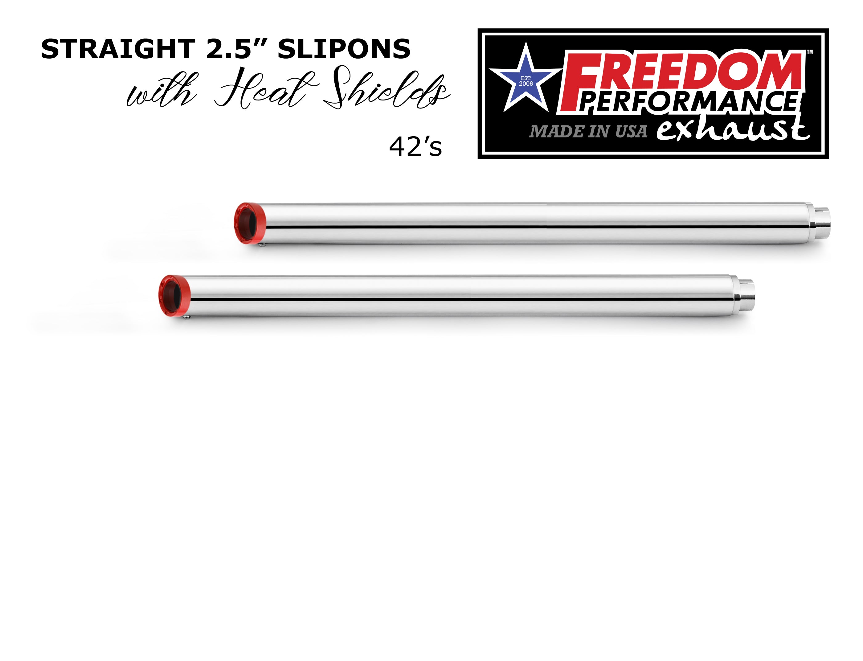 HARLEY TOURING SLASH/STRAIGHT 2.5" SLIP-ONS *CHECK DESCRIPTION FOR YEAR FITMENTS*