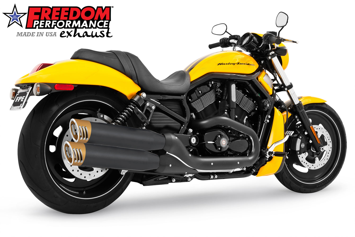 HARLEY V-ROD 4" SLIP-ONS 2011-2017 BUNDLE