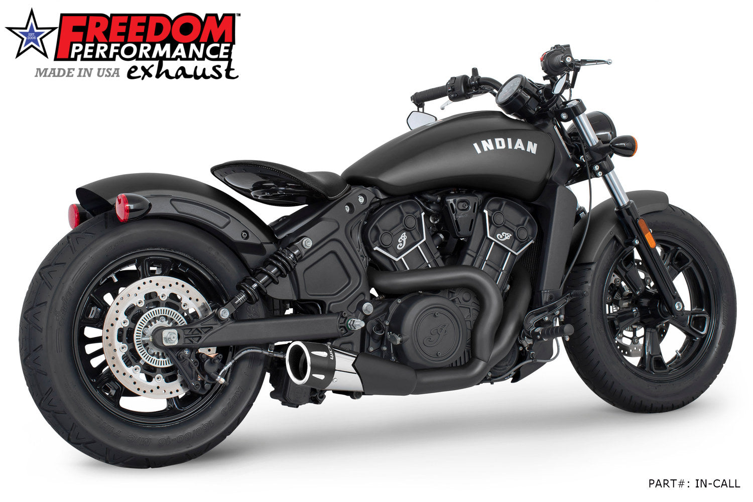 INDIAN SCOUT-ROGUE-BOBBER-SIXTY COMBAT 2-INTO-1 SHORTY 2014-2024