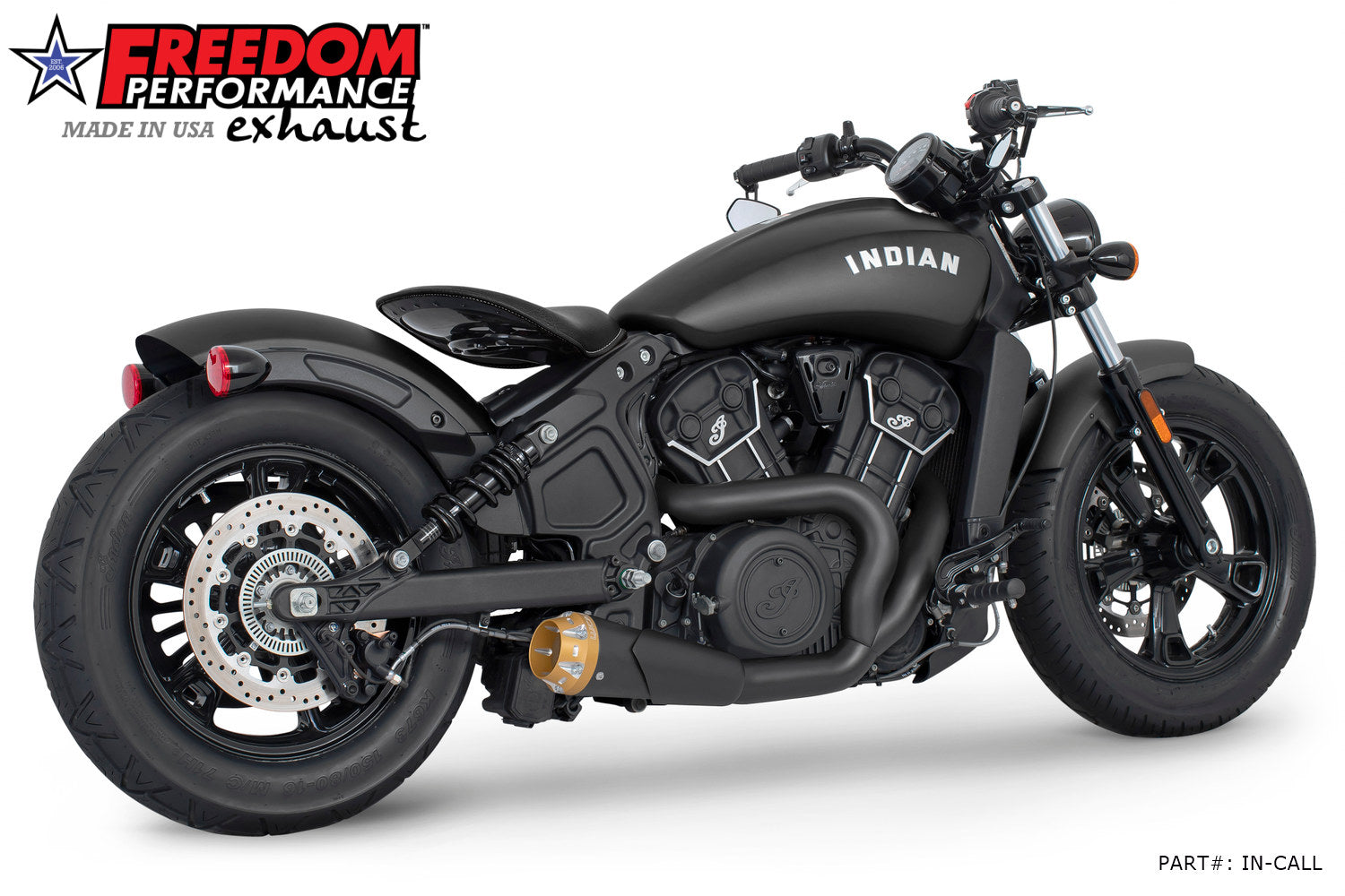 INDIAN SCOUT-ROGUE-BOBBER-SIXTY COMBAT 2-INTO-1 SHORTY 2014-2024