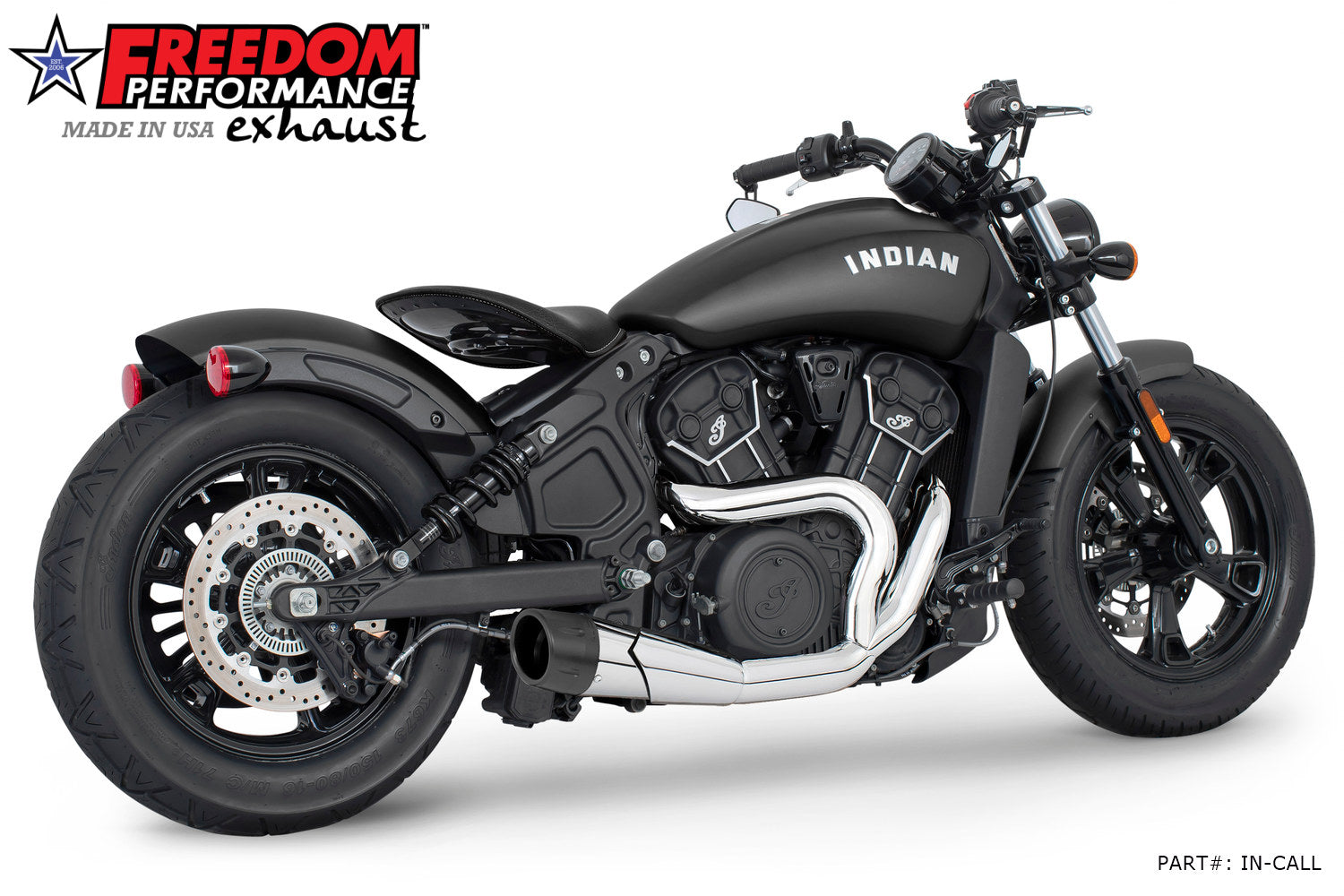 INDIAN SCOUT-ROGUE-BOBBER-SIXTY COMBAT 2-INTO-1 SHORTY 2014-2024