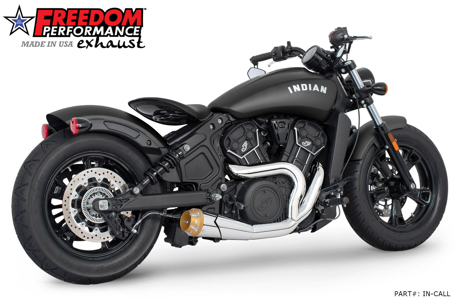 INDIAN SCOUT-ROGUE-BOBBER-SIXTY COMBAT 2-INTO-1 SHORTY 2014-2024