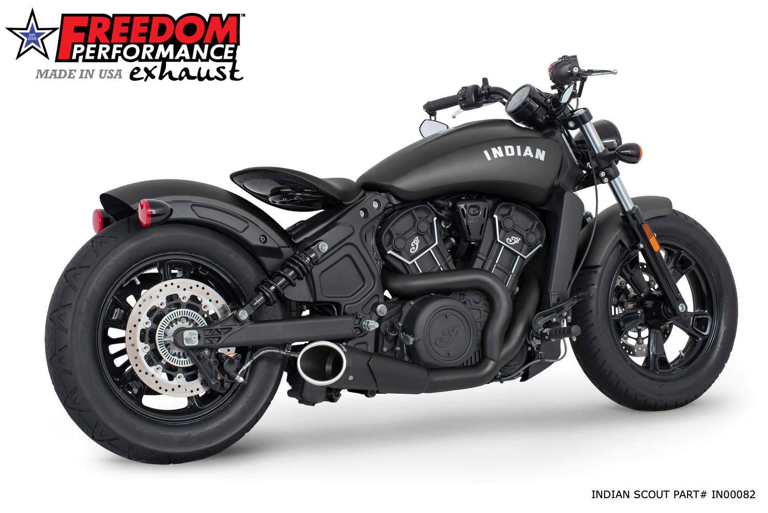 INDIAN SCOUT-ROGUE-BOBBER-SIXTY COMBAT 2-INTO-1 SHORTY 2014-2024