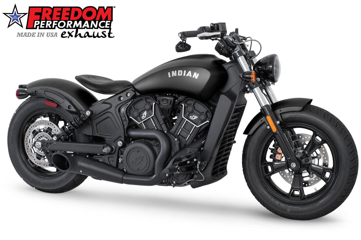 INDIAN SCOUT-ROGUE-BOBBER-SIXTY-SPORT COMBAT 2-INTO-1 TURNOUT/SIDEDUMP BUNDLE 2014-2024