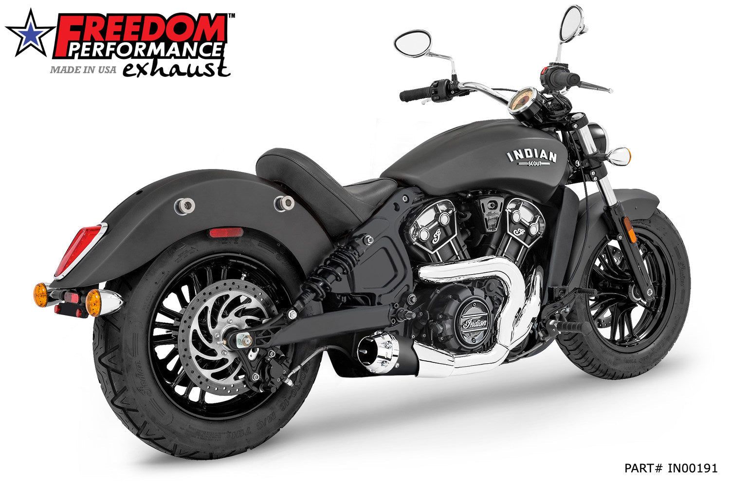 INDIAN SCOUT-ROGUE-BOBBER-SIXTY COMBAT 2-INTO-1 SHORTY 2014-2024
