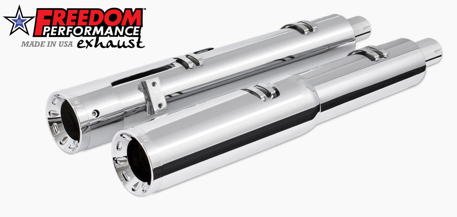 INDIAN 4.5" 2-STEP SLIP-ONS ONLY FOR CHALLENGER/PURSUIT, CHIEFTAIN/ROADMASTER, SPRINGFIELD BAGGERS