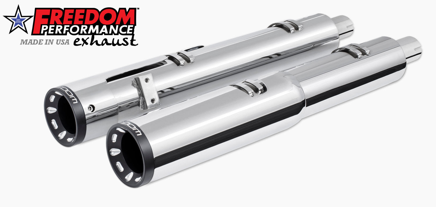 INDIAN 4.5" 2-STEP SLIP-ONS ONLY FOR CHALLENGER/PURSUIT, CHIEFTAIN/ROADMASTER, SPRINGFIELD BAGGERS