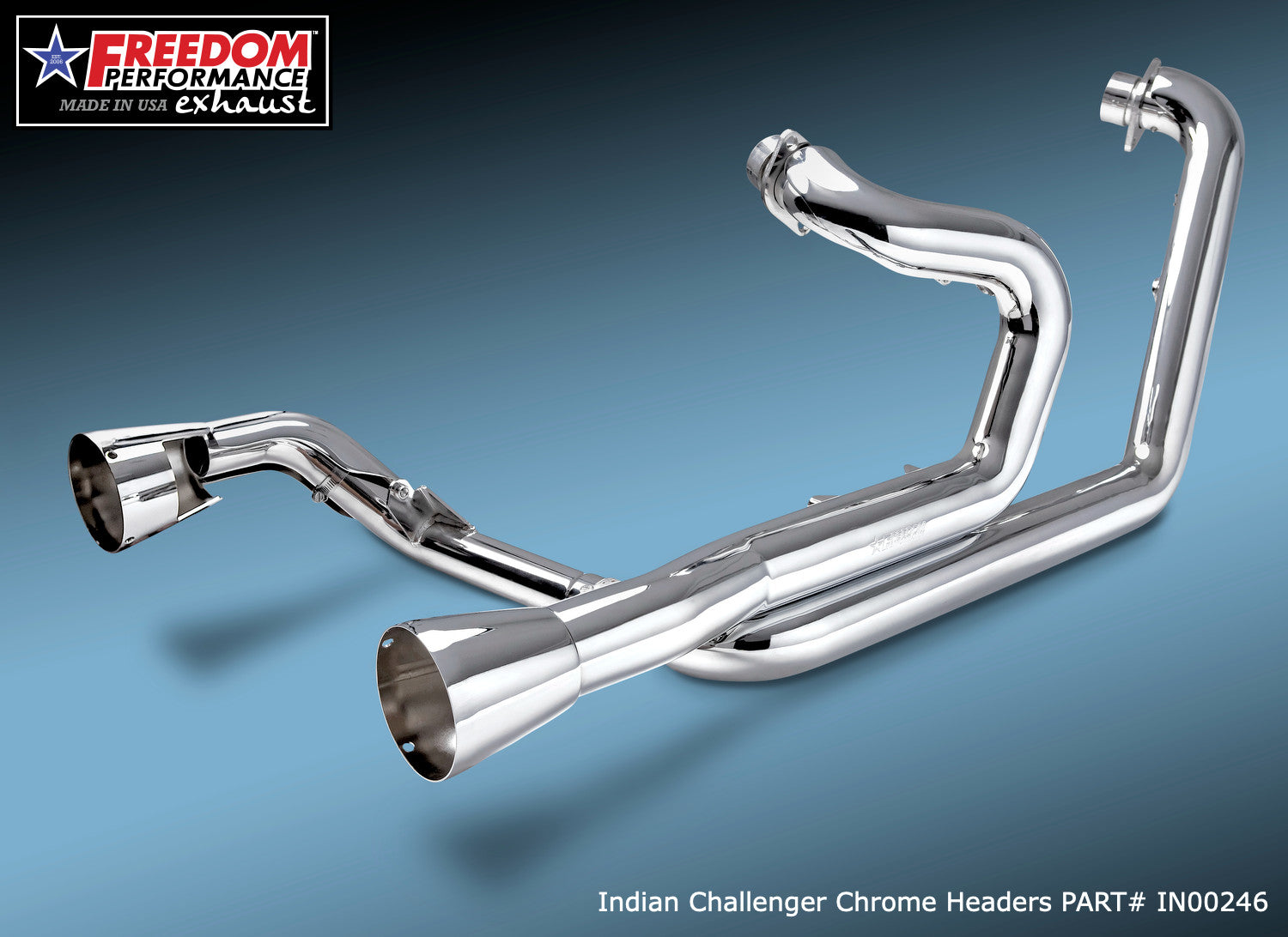 INDIAN CHALLENGER / PURSUIT / ELITE / CHIEFTAIN POWERPLUS TRUE-DUAL 2.5" HEADERS ONLY 2020-PRESENT