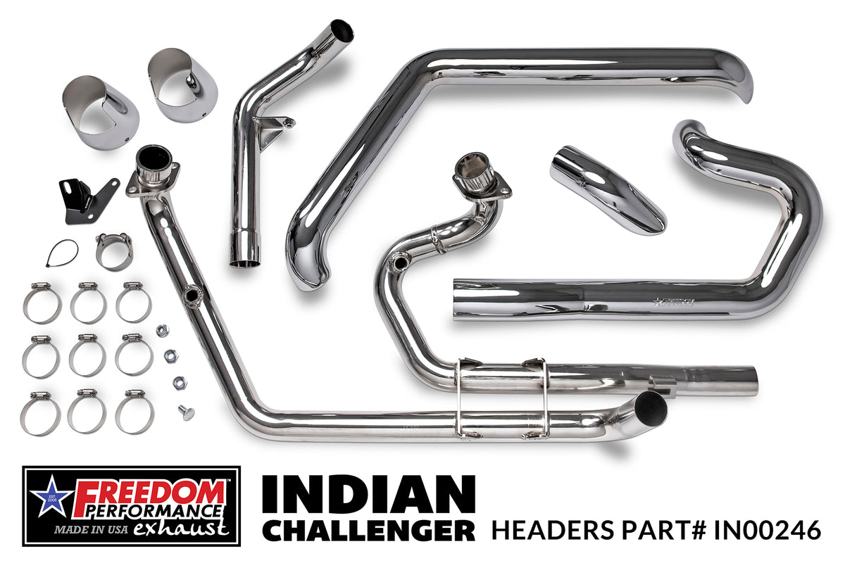 INDIAN CHALLENGER / PURSUIT / ELITE / CHIEFTAIN POWERPLUS TRUE-DUAL 2.5" HEADERS ONLY 2020-PRESENT