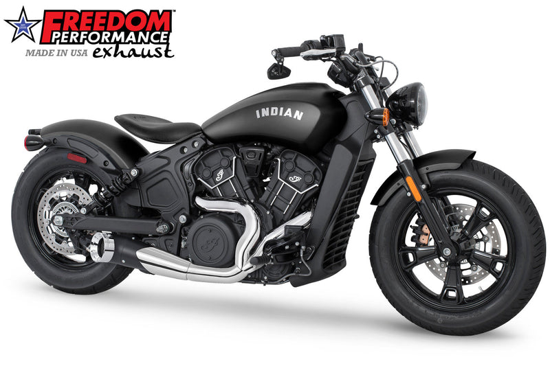 *TEST BUNDLE* INDIAN SCOUT-ROGUE-BOBBER-SIXTY COMBAT 2-INTO-1 TURNOUT/SIDEDUMP 2014-PRESENT (SPECIAL ORDER)