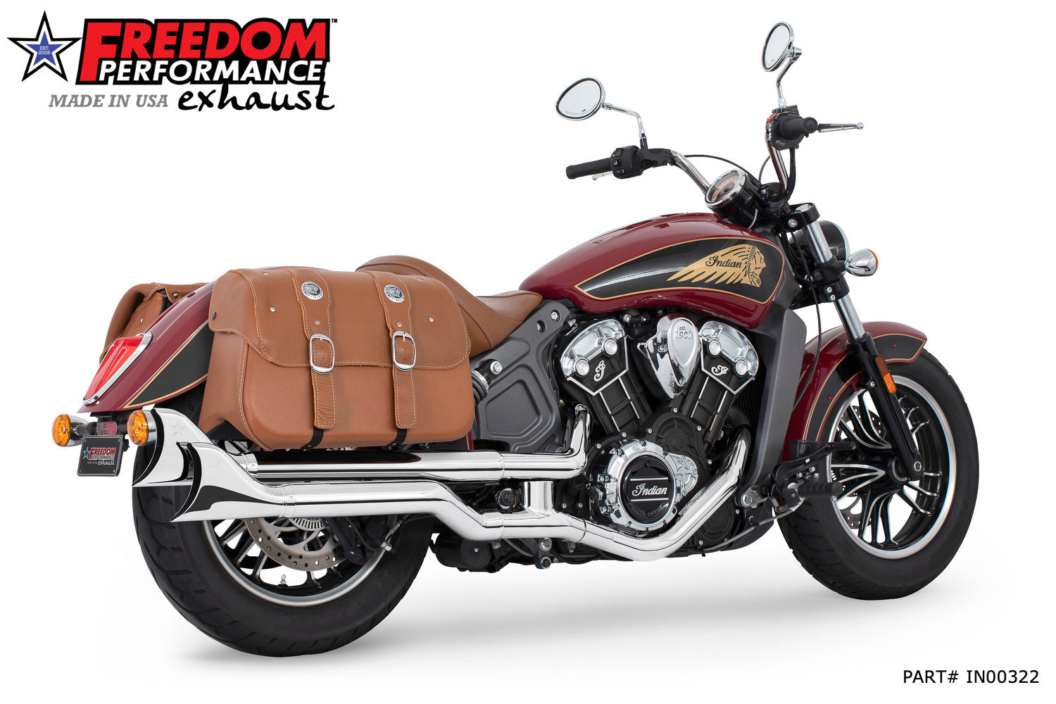 INDIAN SCOUT - ROGUE - BOBBER - SIXTY 2.5" SLIPONS 2014-2024 BUNDLE