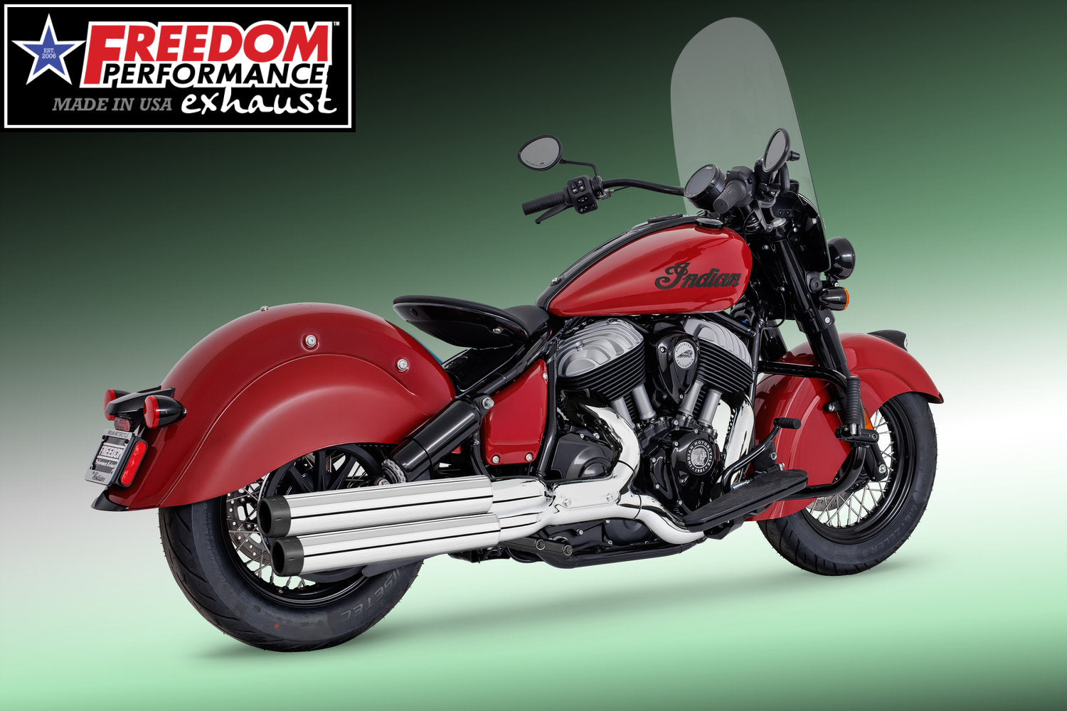 INDIAN CHIEF/SPORT/BOBBER/SUPER/LIMITED 3.25" SLIP-ONS 2021-PRESENT BUNDLE