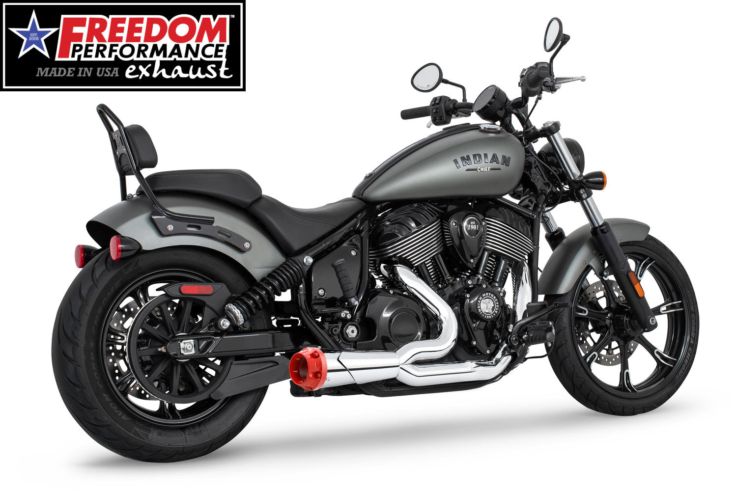 INDIAN CHIEF/SPORT/BOBBER/SUPER/LIMITED 4.5" 2-INTO-1 SHORTY 2021-PRESENT Bundle