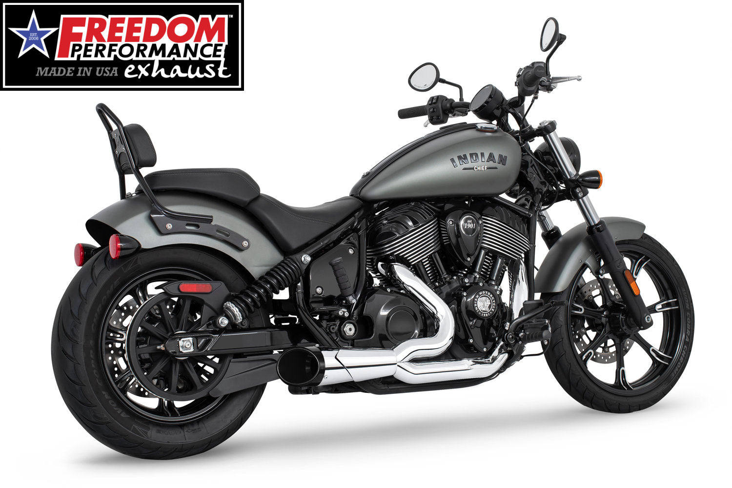 INDIAN CHIEF/SPORT/BOBBER/SUPER/LIMITED 4.5" 2-INTO-1 SHORTY 2021-PRESENT Bundle