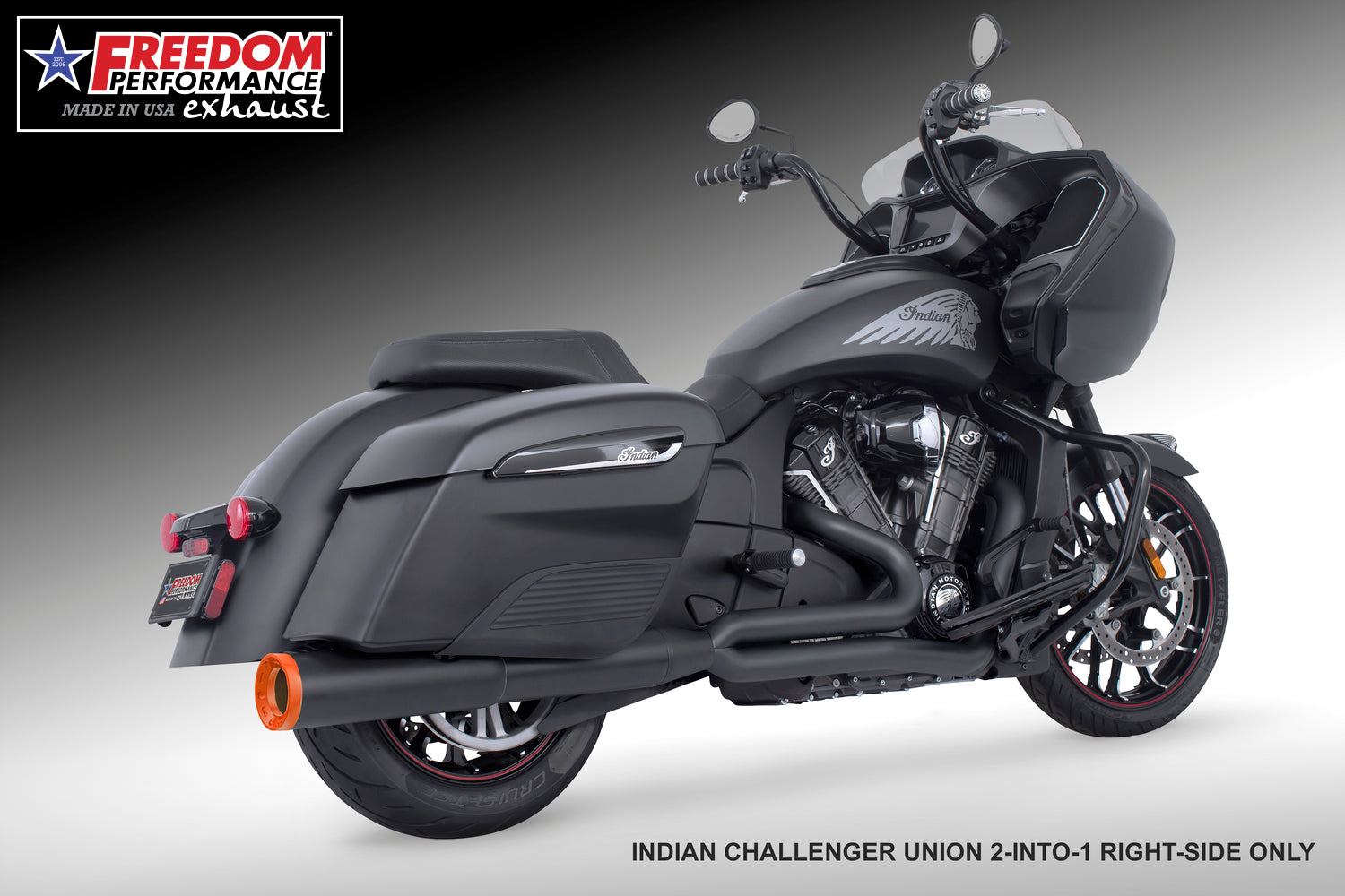 INDIAN CHALLENGER/PURSUIT/ELITE UNION FULL SYSTEM 2-INTO-1 RIGHT-SIDE ONLY 2020-PRESENT