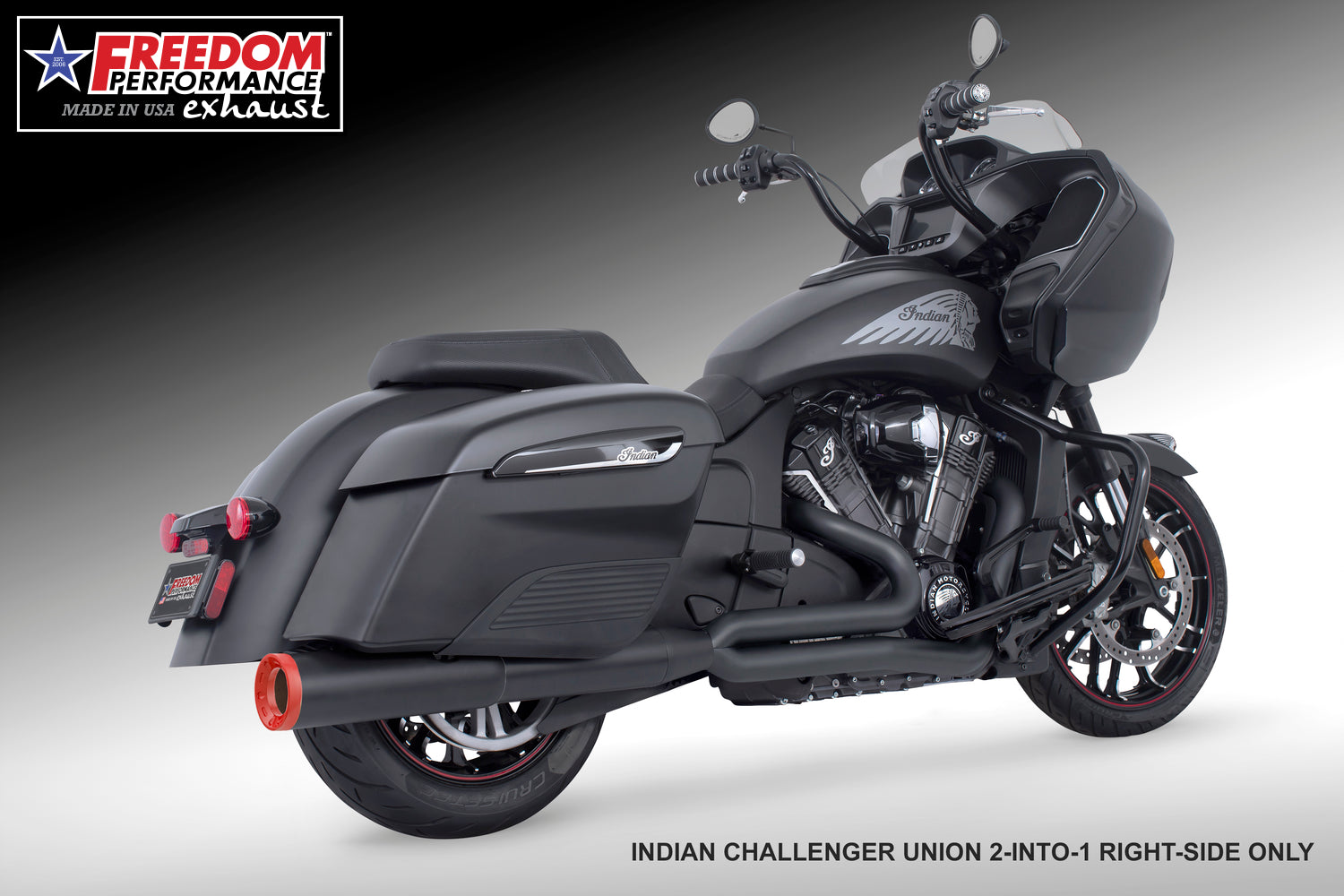 INDIAN CHALLENGER/PURSUIT/ELITE UNION FULL SYSTEM 2-INTO-1 RIGHT-SIDE ONLY 2020-PRESENT