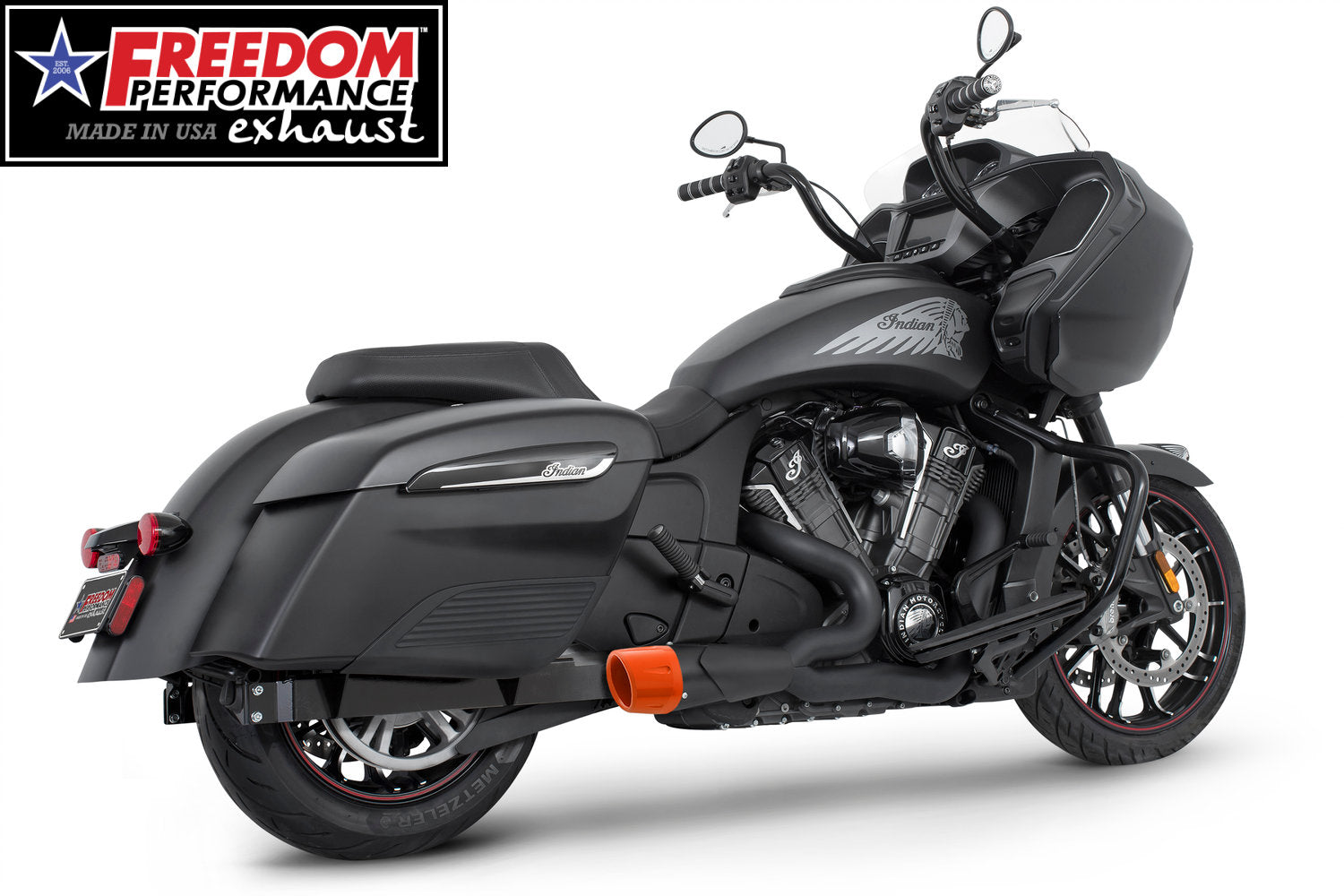 INDIAN CHALLENGER/PURSUIT/ELITE 2-INTO-1 SHORTY FULL SYSTEM BUNDLE