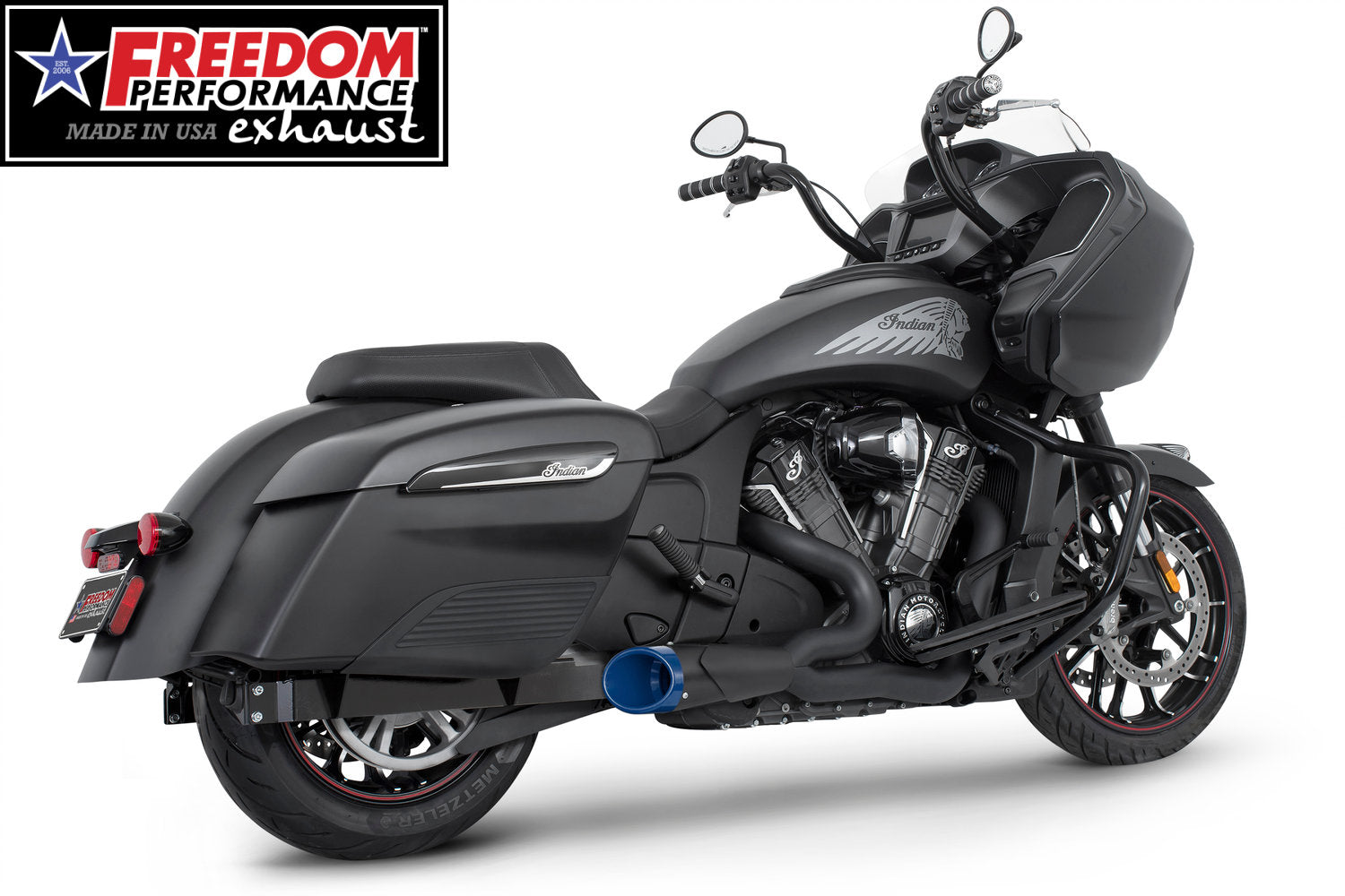 INDIAN CHALLENGER/PURSUIT/ELITE 2-INTO-1 SHORTY FULL SYSTEM BUNDLE