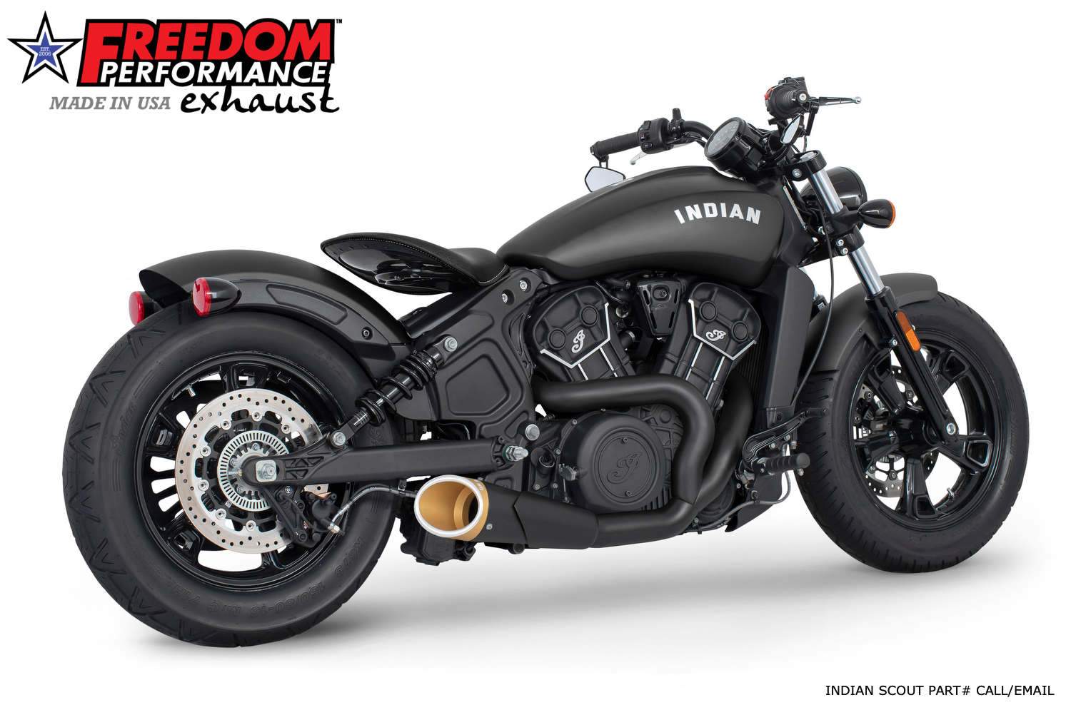 INDIAN SCOUT-ROGUE-BOBBER-SIXTY COMBAT 2-INTO-1 SHORTY 2014-2024