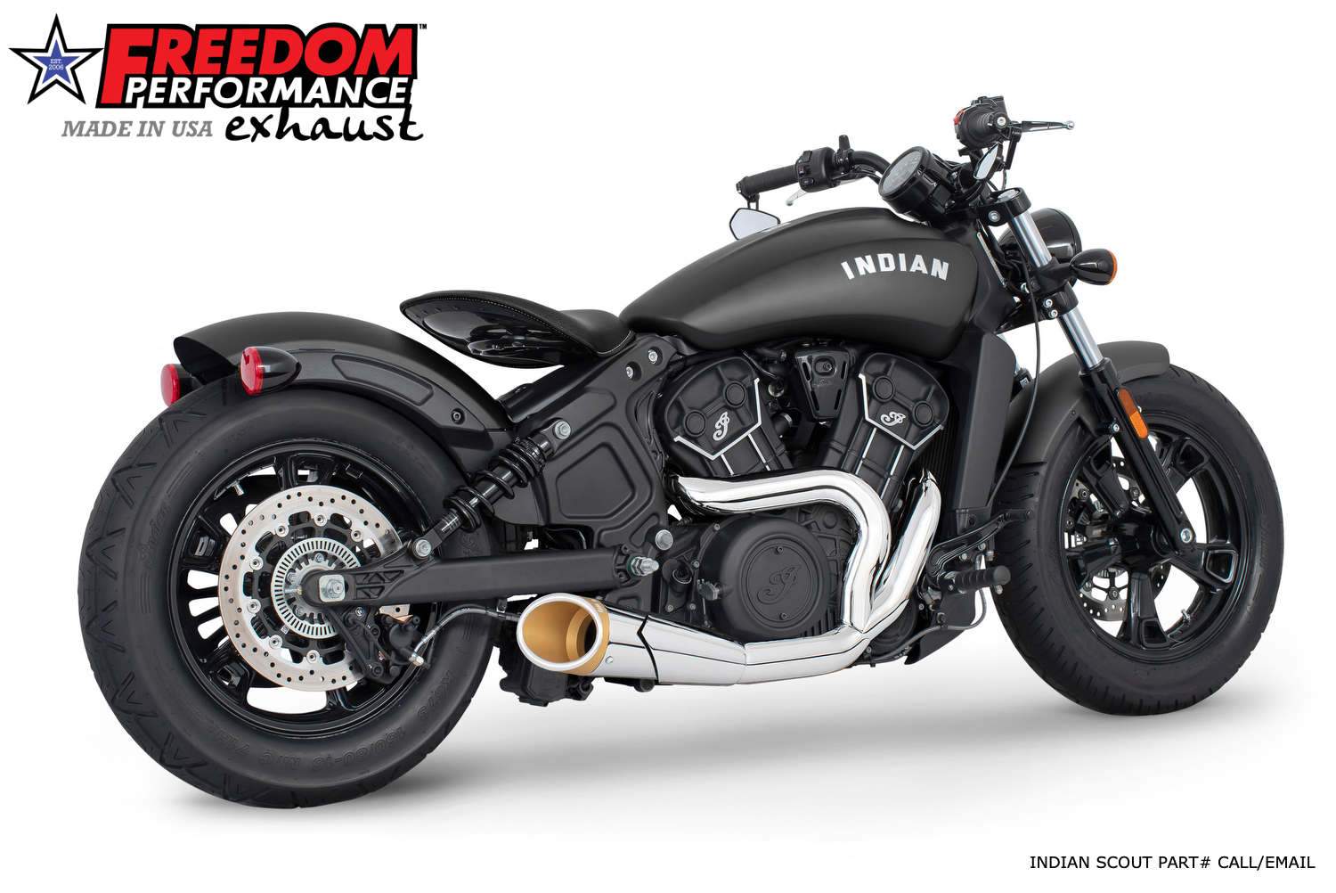 INDIAN SCOUT-ROGUE-BOBBER-SIXTY COMBAT 2-INTO-1 SHORTY 2014-2024