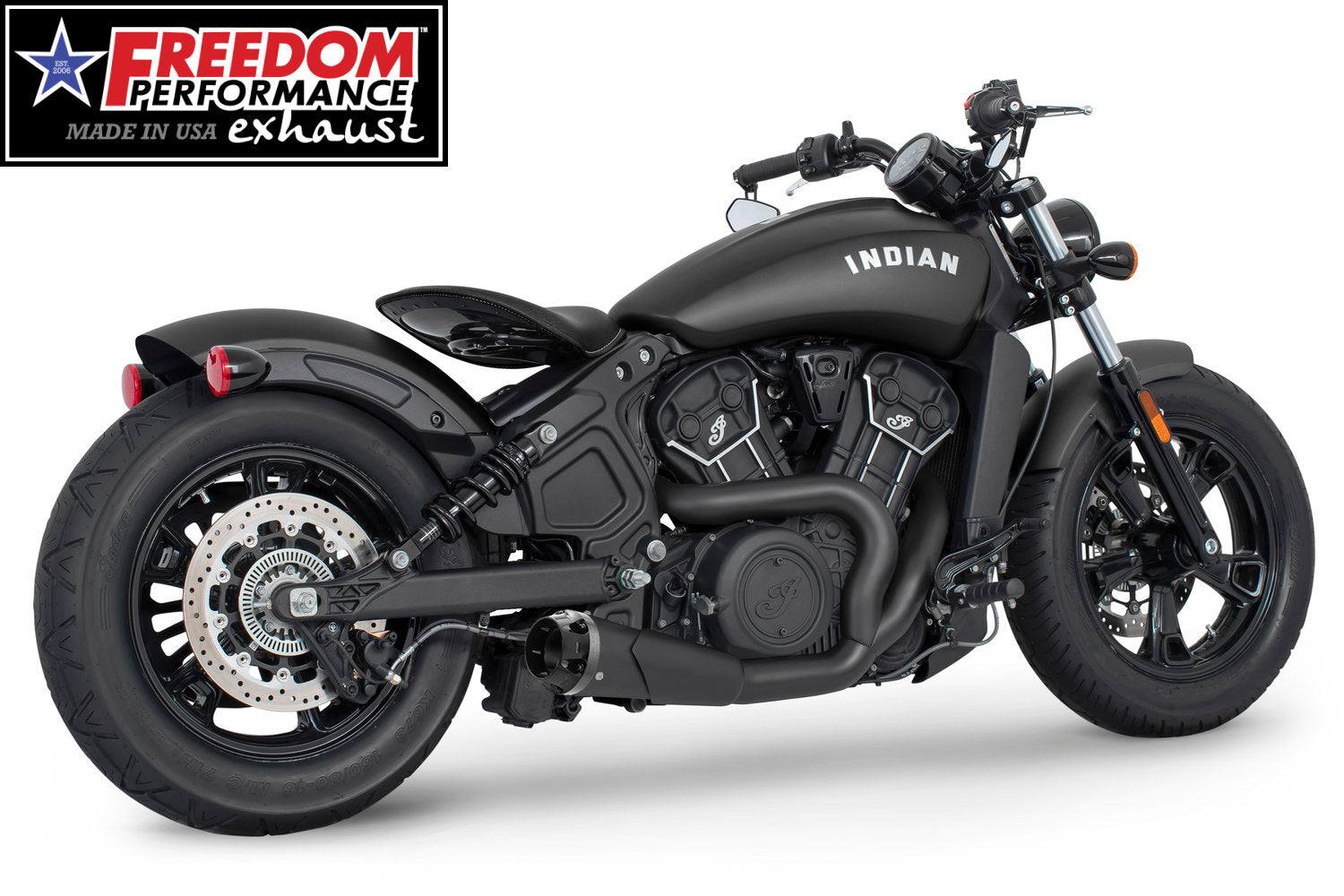 INDIAN SCOUT-ROGUE-BOBBER-SIXTY-SPORT-TWENTY COMBAT 2-INTO-1 SHORTY 2014-2024