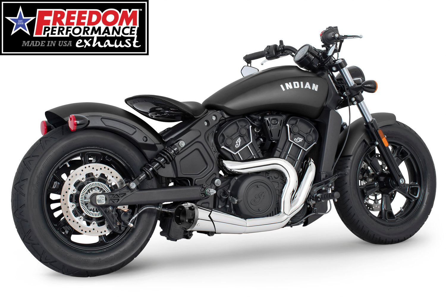 INDIAN SCOUT-ROGUE-BOBBER-SIXTY-SPORT-TWENTY COMBAT 2-INTO-1 SHORTY 2014-2024