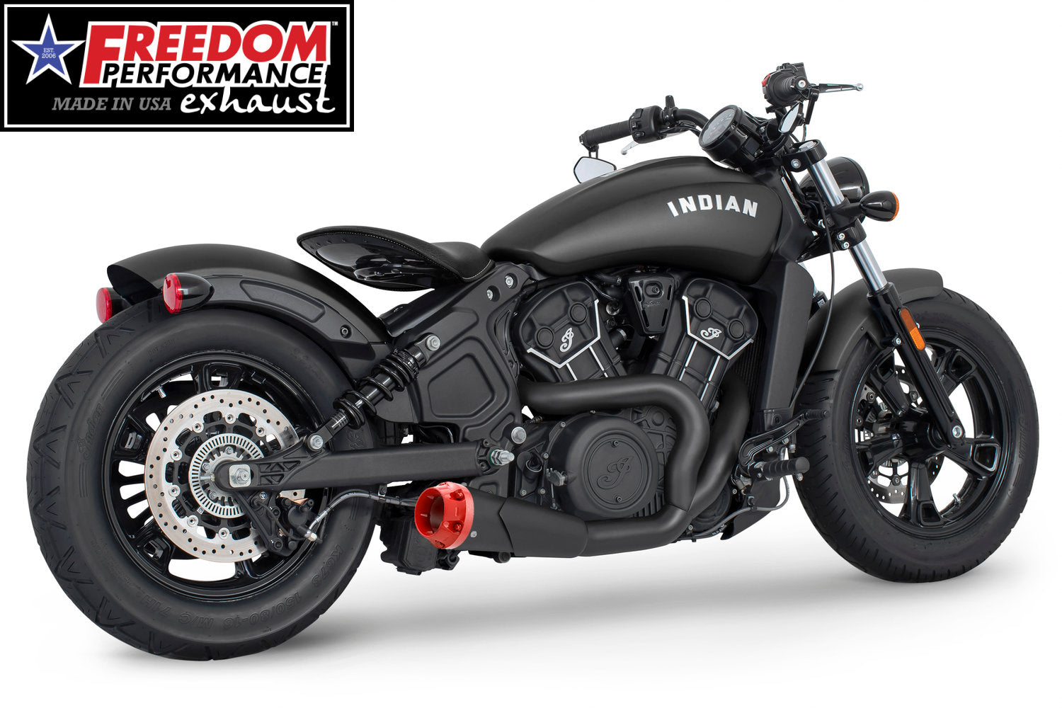 INDIAN SCOUT-ROGUE-BOBBER-SIXTY-SPORT-TWENTY COMBAT 2-INTO-1 SHORTY 2014-2024